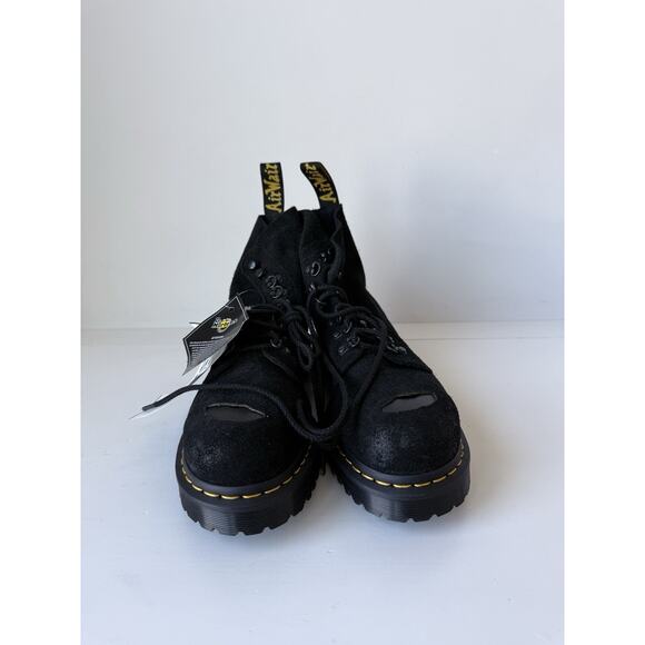 Dr Martens 1460 Pascal Steel Toe Boots Black Suede Size 8 Men's Women's 9.5 New - Picture 3 of 6
